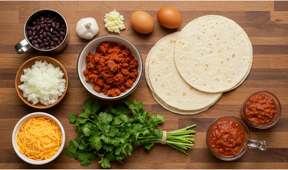 Hearty Black Bean Breakfast Burritos: Easy Recipe, Tips & Video 6 Breakfast Burritos with Black Beans