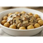 Mushroom Stroganoff with Wheatballs