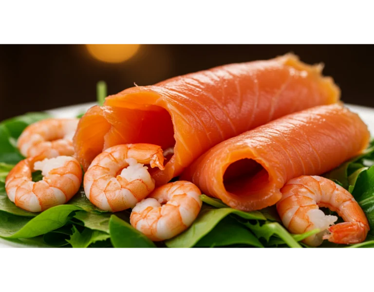 Smoked Salmon with Prawns
