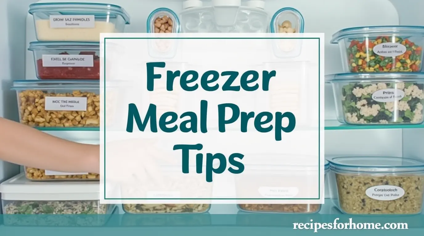 Freezer Meal Prep Tips
