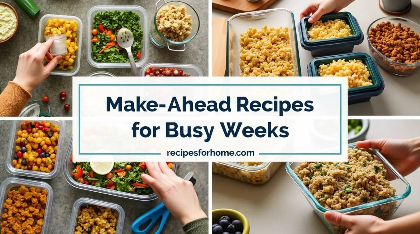 Make-Ahead Recipes for Busy Weeks: Easy Lifesaver Guide 1 Make-Ahead Recipes for Busy Weeks