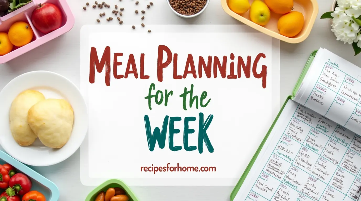 Meal Planning for the Week: Easy Healthy Strategies to Save Time 1 Meal Planning for the Week