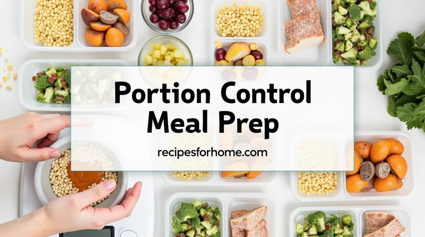 Portion Control Meal Prep: How to Manage & make life easier 1 Portion Control Meal Prep