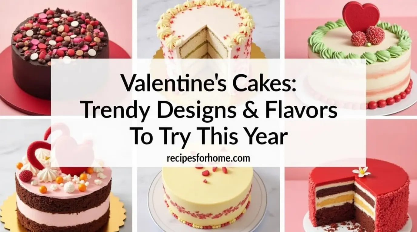 Valentine's Cakes Designs: Trendy Flavors to Try This Year 1 Valentine's Cakes --