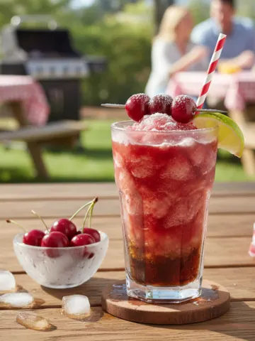 Frozen Cherry Rum and Coke Slushie: The Ultimate 3-Ingredient Summer Drink! 21 Frozen Cherry Rum and Coke Slushie: The Ultimate 3-Ingredient Summer Drink!