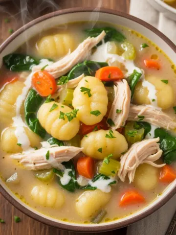 Copycat Olive Garden Chicken Gnocchi Soup – Best Homemade Comfort Soup Recipe!
