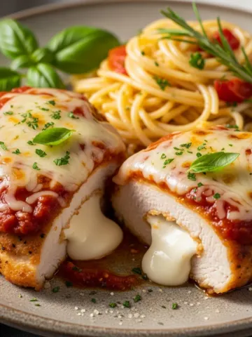 Creamy Chicken Parmesan Stuffed with Cream Cheese – Best Easy Dinner Recipe! 7 Creamy Chicken Parmesan Stuffed with Cream Cheese – Best Easy Dinner Recipe!
