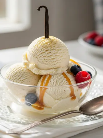 The Ultimate 5-Ingredient Creamy Homemade Vanilla Ice Cream