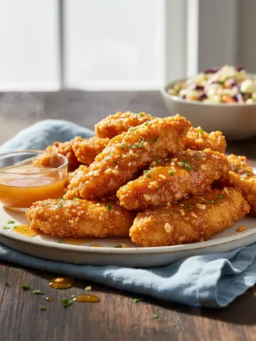 Crispy Air Fryer Honey Butter Garlic Chicken Tenders: Your New Favorite Dinner!
