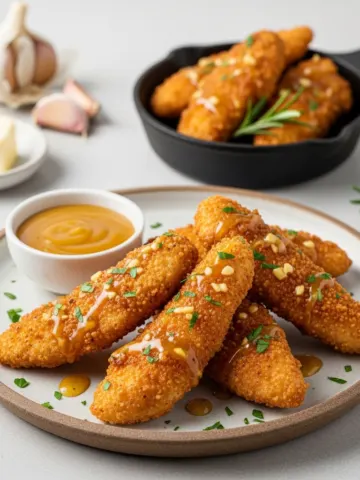 Crispy Air Fryer Honey Butter Garlic Chicken Tenders: Quick & Flavorful!