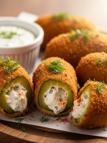 Crispy Air Fryer Stuffed Pickles – The Ultimate Easy Snack Recipe!