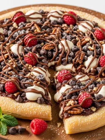 Decadent Chocolate Chip Dessert Pizza – Best Easy Sweet Treat Recipe!