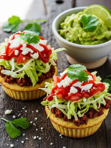 Delicious Taco Cupcakes – Best Fun and Flavorful Party Snack Recipe! 12 Delicious Taco Cupcakes – Best Fun and Flavorful Party Snack Recipe!