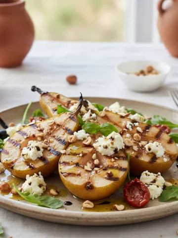 Griddled Pears with Goat's Cheese & Hazelnut Dressing: A Sweet & Savory Delight 8 Griddled Pears with Goat’s Cheese & Hazelnut Dressing: A Sweet & Savory Delight