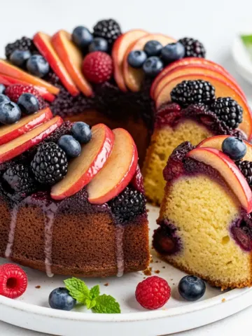 Irresistible Berry & Apple Upside Down Bundt Cake – Best Fall Dessert Recipe! 24 Irresistible Berry & Apple Upside Down Bundt Cake – Best Fall Dessert Recipe!