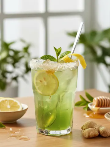 Zesty Lemon Ginger Iced Green Tea with Honey – Your Ultimate Refreshing Summer Sip!