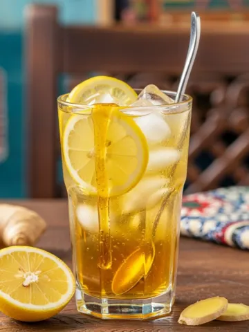 Zesty Lemon Ginger Iced Green Tea with Honey: Your Ultimate Refreshment