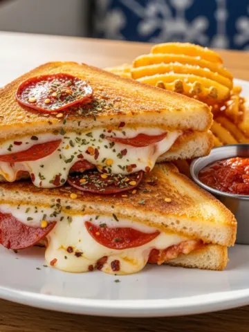 Savory Pizza Grilled Cheese: The Ultimate Easy & Flavorful Sandwich Recipe!