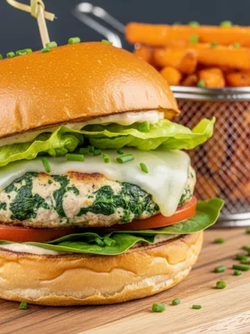 Juicy White Cheddar and Spinach Chicken Burgers: Your New Favorite Recipe! 24 Juicy White Cheddar and Spinach Chicken Burgers: Your New Favorite Recipe!
