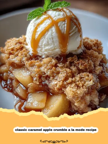 Embrace Autumn's Sweetness: The Ultimate Classic Caramel Apple Crumble A La Mode 7 Embrace Autumn’s Sweetness: The Ultimate Classic Caramel Apple Crumble A La Mode