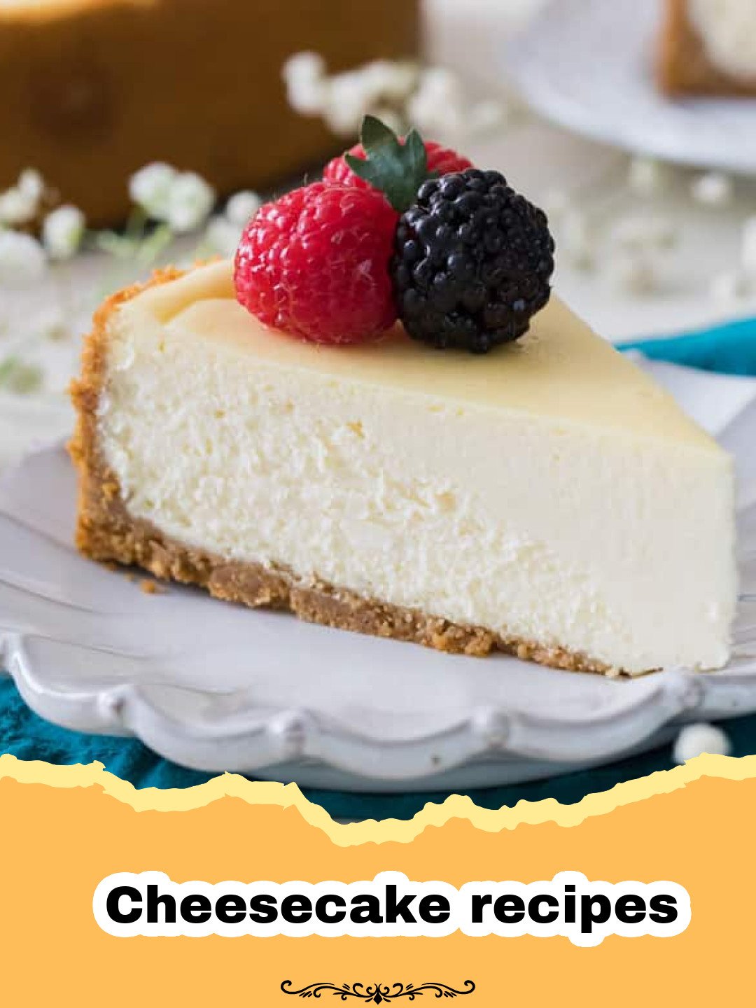 The Ultimate Classic New York Cheesecake: Your Guide to a Creamy Dream 3 Slice of classic New York cheesecake with a graham cracker crust and a berry topping