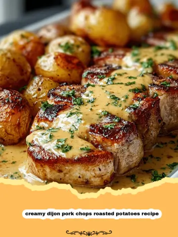 Creamy Dijon Pork Chops and Roasted Potatoes: Your New Favorite One-Pan Meal