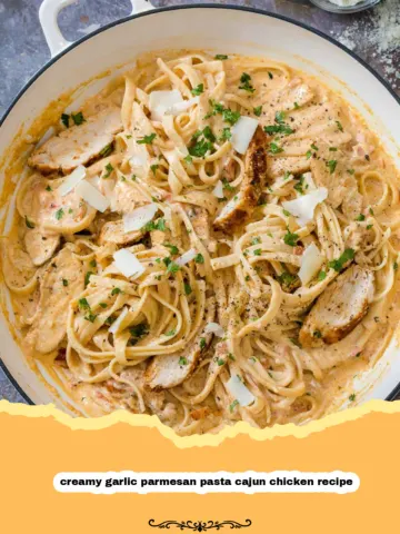 The Ultimate Creamy Garlic Parmesan Pasta with Cajun Chicken: A Weeknight Wonder!