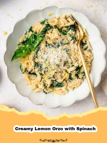 Creamy Lemon Orzo with Spinach: Your New Favorite Zesty Weeknight Meal! 17 Creamy Lemon Orzo with Spinach: Your New Favorite Zesty Weeknight Meal!