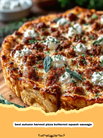 The Coziest Autumn Harvest Pizza: Butternut Squash, Sausage, and Sage