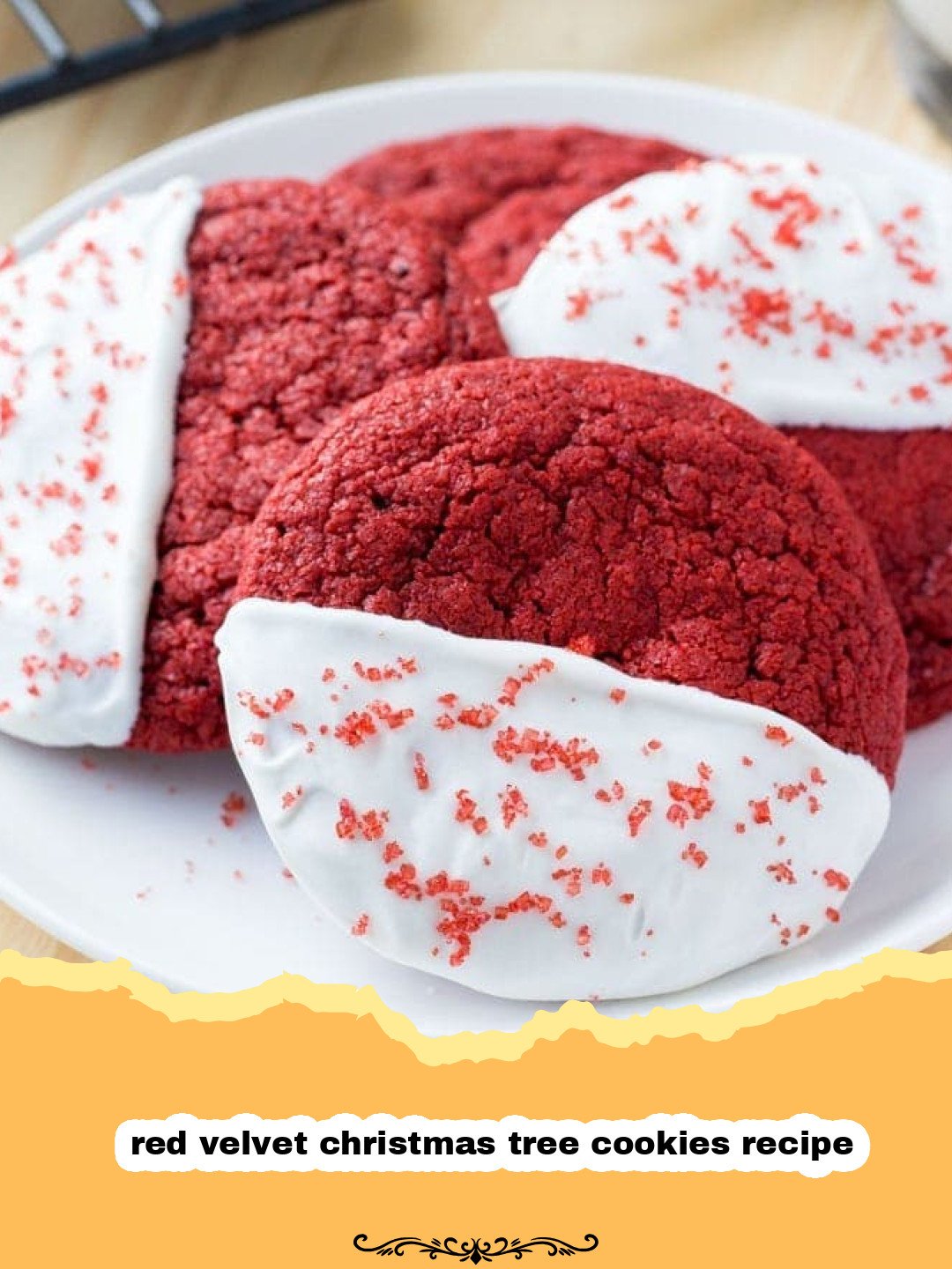 Magical Red Velvet Christmas Tree Cookies for a Festive Holiday Season 3 Vibrant red velvet christmas tree cookies with cream cheese frosting and sprinkles