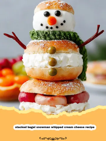 Whimsical Winter Wonder: The Stacked Bagel Snowman with Whipped Cream Cheese Recipe 19 Whimsical Winter Wonder: The Stacked Bagel Snowman with Whipped Cream Cheese Recipe