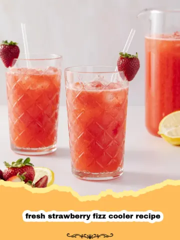 Beat the Heat with This Amazing Fresh Strawberry Fizz Cooler Recipe! 2 Beat the Heat with This Amazing Fresh Strawberry Fizz Cooler Recipe!
