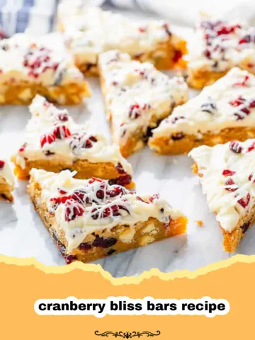 My Favorite Cranberry Bliss Bars Recipe