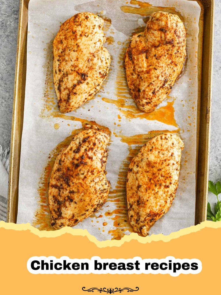 The Ultimate Pan-Seared Lemon Herb Chicken Breasts: A Weeknight Favorite! 5 Close-up of perfectly pan-seared lemon herb chicken breasts, garnished with fresh parsley and lemon slices, served on a white plate.