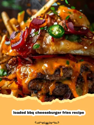 The Ultimate Loaded BBQ Cheeseburger Fries: A Game-Day Dream Come True!