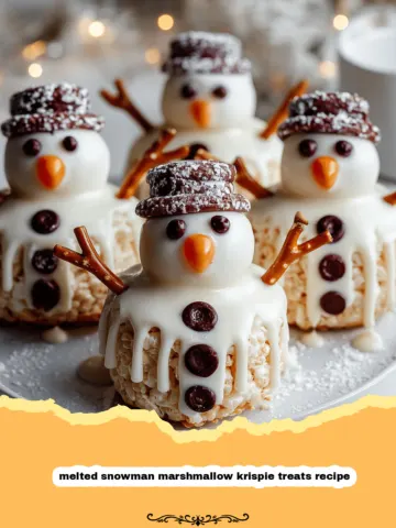 Whimsical & Wonderful: The Ultimate Melted Snowman Marshmallow Krispie Treats! 15 Whimsical & Wonderful: The Ultimate Melted Snowman Marshmallow Krispie Treats!