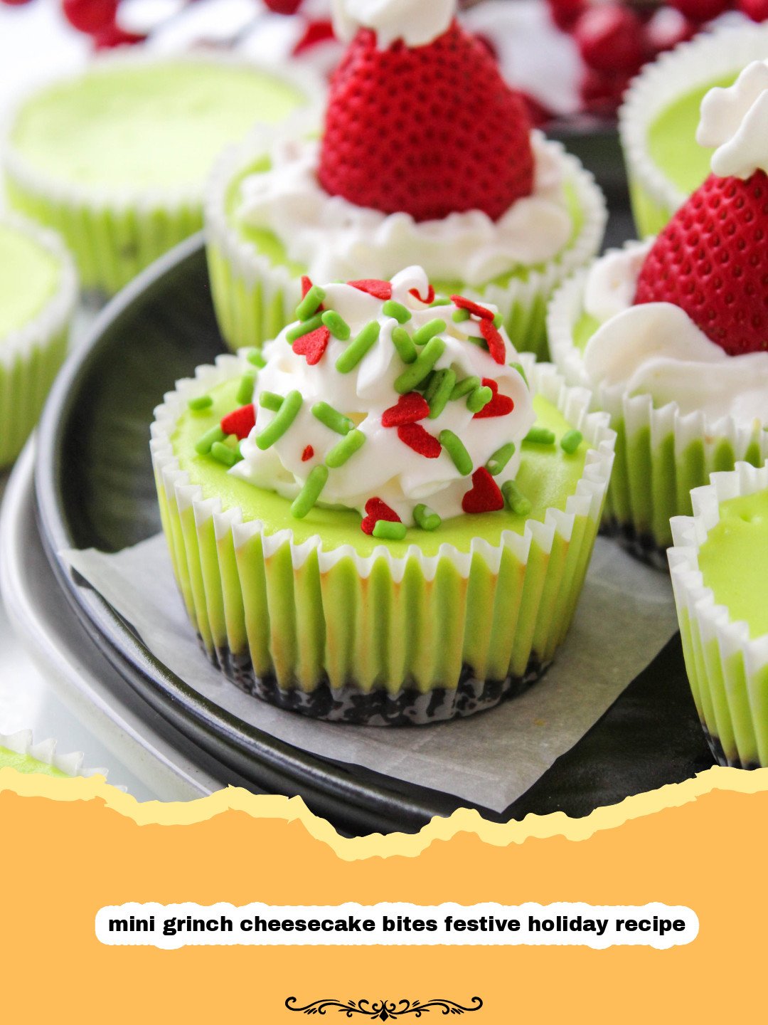 Whimsical & Wonderful: Easy No-Bake Mini Grinch Cheesecake Bites for the Holidays! 4 Mini Grinch Cheesecake Bites Preparation