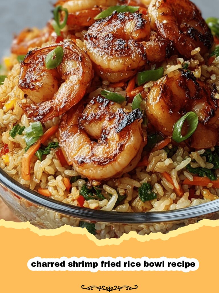 The Ultimate Charred Shrimp Fried Rice Bowl: Your New Weeknight Obsession! 5 A vibrant Charred Shrimp Fried Rice Bowl with perfectly seared shrimp, colorful vegetables, and fluffy rice.