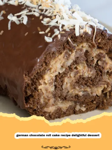 The Ultimate German Chocolate Roll Cake: A Delightful Dessert Dream