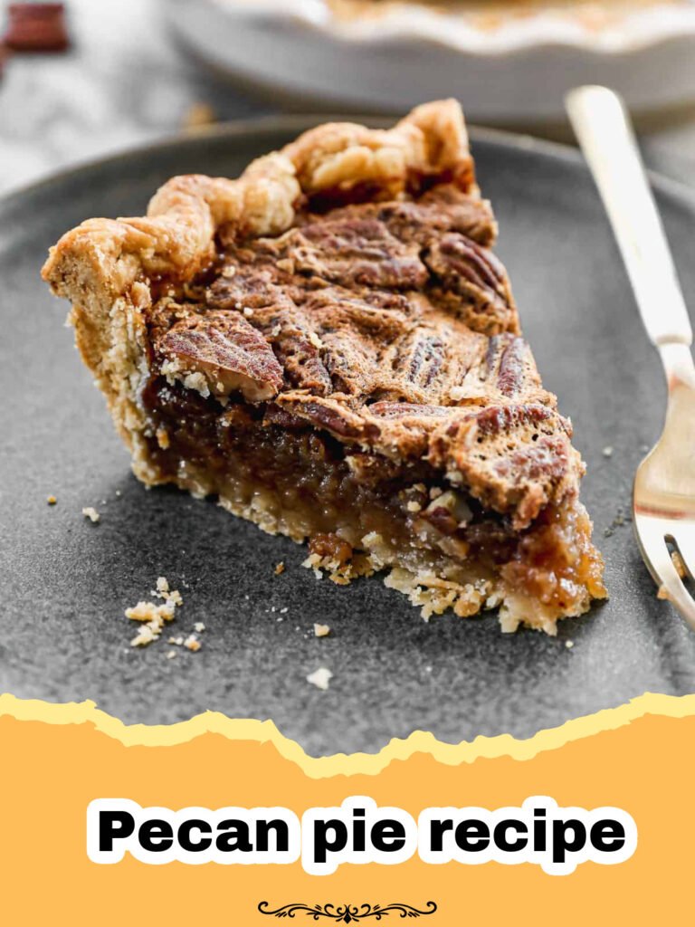 My Grandma's Ultimate Classic Pecan Pie Recipe 5 Slice of classic pecan pie with whipped cream