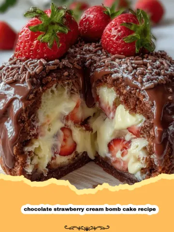 Indulge Your Senses: The Ultimate Chocolate Strawberry Cream Bomb Cake Recipe