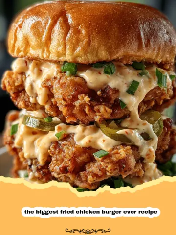 Craving the Ultimate? Here’s The Biggest Fried Chicken Burger Ever!