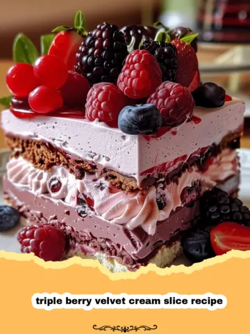 The Ultimate Triple Berry Velvet Cream Slice: A Burst of Summer Joy! 20 The Ultimate Triple Berry Velvet Cream Slice: A Burst of Summer Joy!