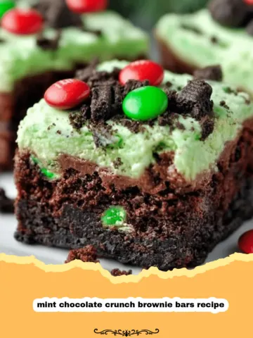 The Ultimate Mint Chocolate Crunch Brownie Bars: A Decadent Delight