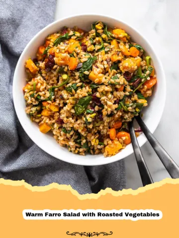 Cozy & Nutritious: The Ultimate Warm Farro Salad with Roasted Vegetables 2 Cozy & Nutritious: The Ultimate Warm Farro Salad with Roasted Vegetables