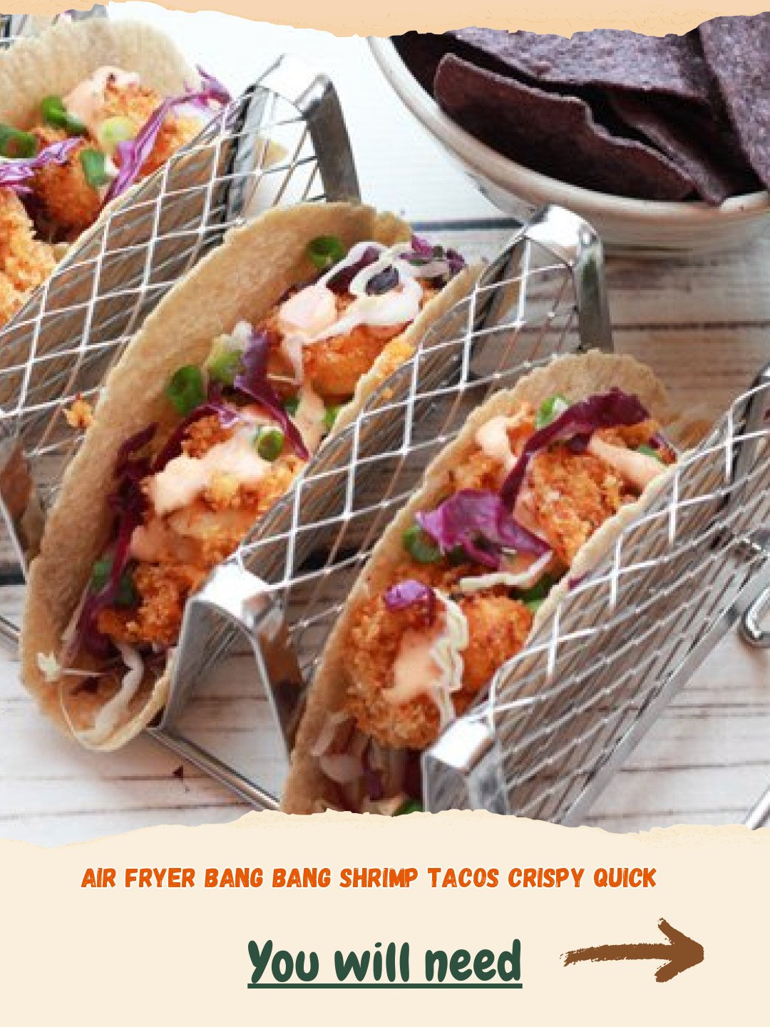 Air Fryer Bang Bang Shrimp Tacos Crispy Quick Preparation