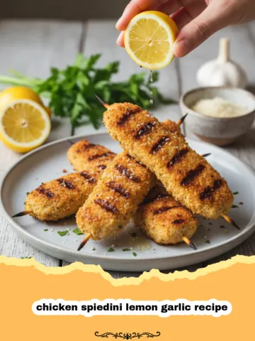 Crispy Lemon Garlic Chicken Spiedini: The Easiest Weeknight Skewers