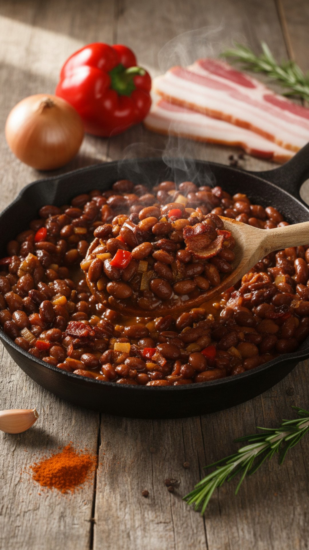 Amazing Smoky Low Sodium Baked Beans Preparation
