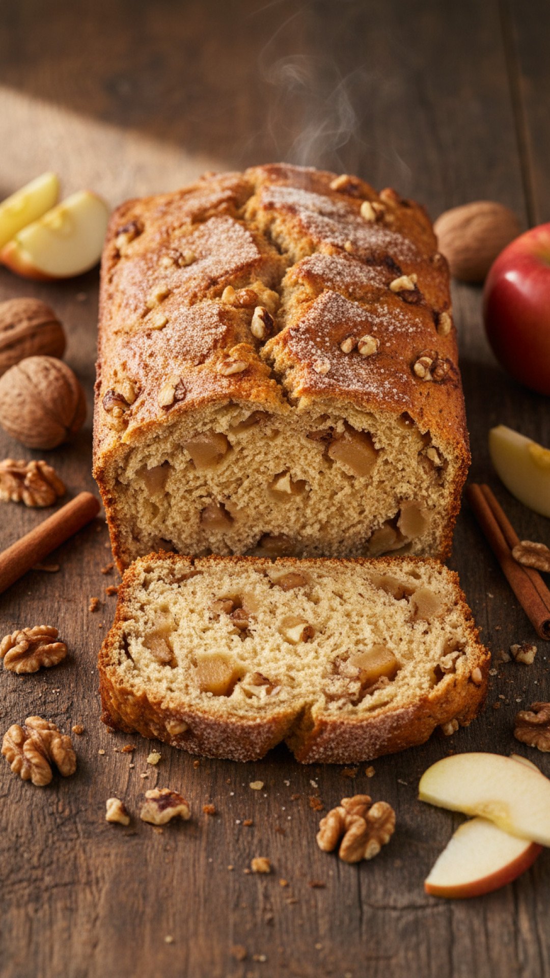 Apple Cinnamon Walnut Bread Preparation