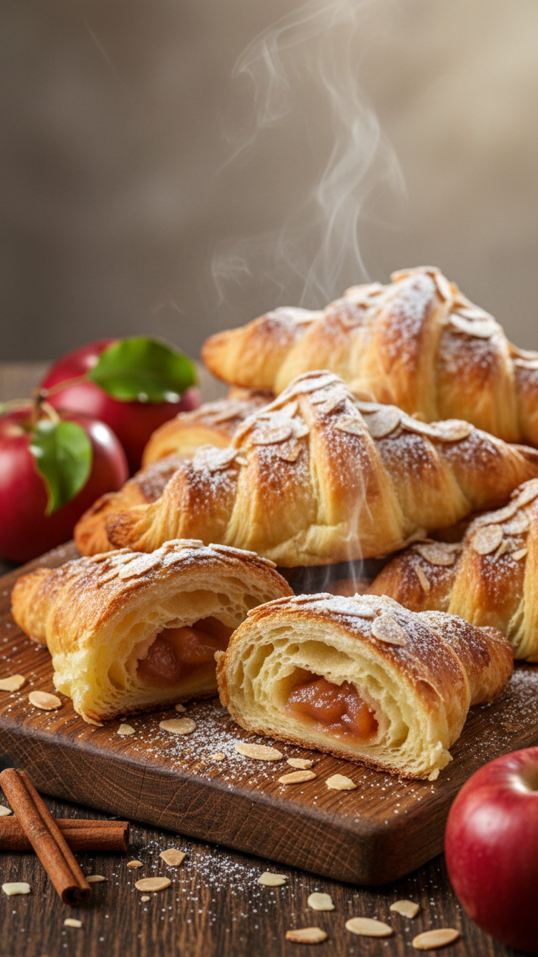 Apple Pie Almond Croissants Preparation